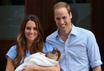 Kate, William, and prince P.G.