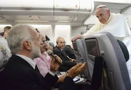 Pope Francis's press conference aboard plane.