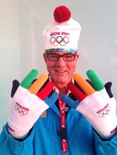 Tim Stevenson, rainbow gloves.