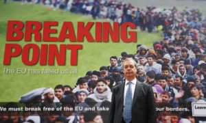 Nigel Farage's anti-immigration poster.