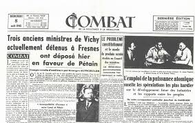 The French Resistance newspaper, Combat.