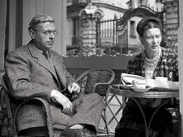 Sartre and Simone de Beauvoir.
