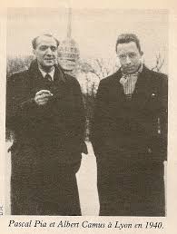 Pascal Pia and Camus, 1940.